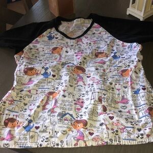 DISNEY 🩷 uniform Top Sz m